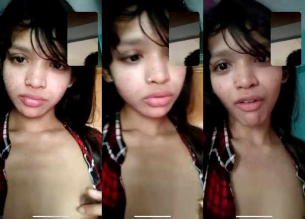 Naughty Innocent Girl’s Explicit Whatsapp Call Exposed