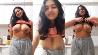 Big Boobs Exposed in the Kitchen
