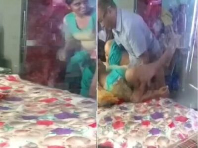 Dehati bhabhi caught cheating with boss in doggy style