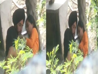 Punjabi girl caught on hidden cam in outdoor sex