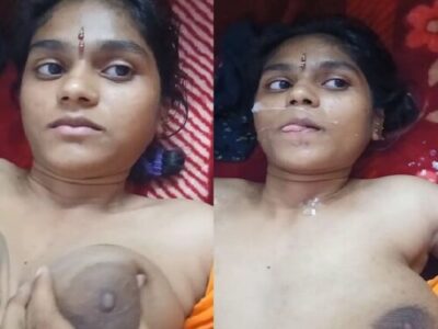 Seductive Telugu Bhabhi Gives Blowjob  Gets Facial